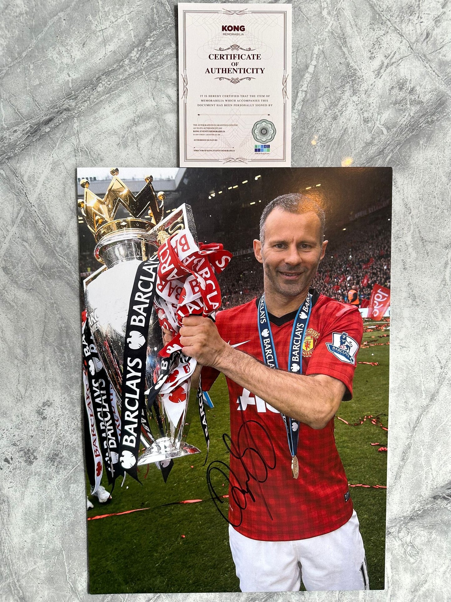 Ryan Giggs hand signed Manchester United Poster