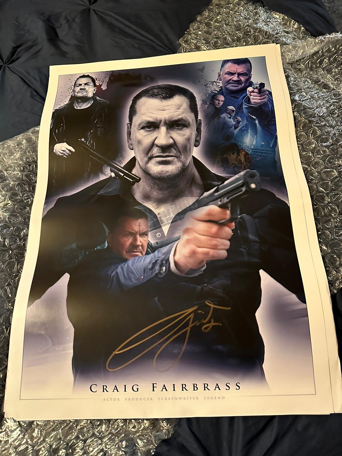 Hand signed Craig Fairbrass A2