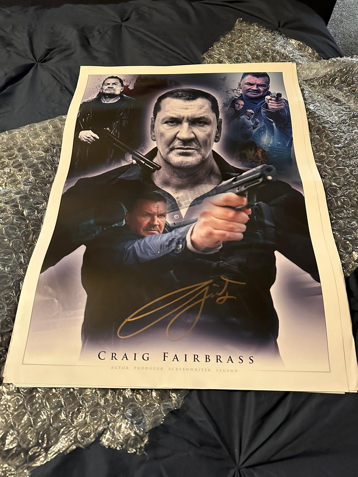 Hand signed Craig Fairbrass A2