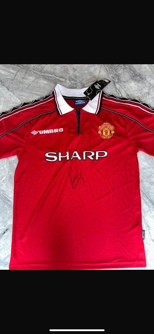 Paul Scholes signed shirt with COA